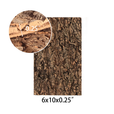 Virgin Cork Panel 6x10x0.25 樹皮植板