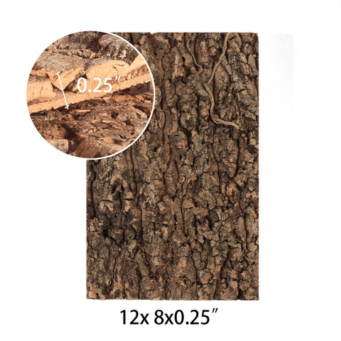Virgin Cork Panel 12x8x0.25” 樹皮植板