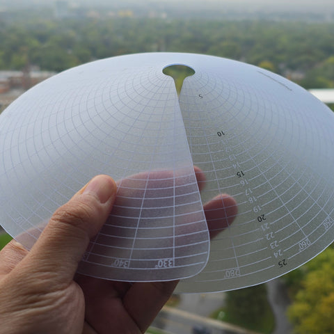 Flower Size Measuring Disk Ruler