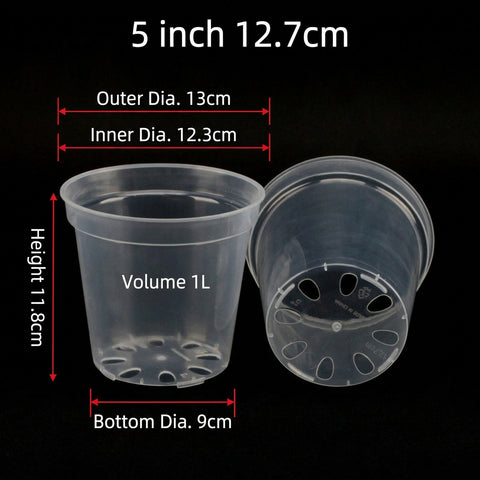[Shippable] [Marine] Transparent Hard Plastic Pot 透明硬質塑膠盆 [5" / 12.7cm][Fall Supply Preorder 26]